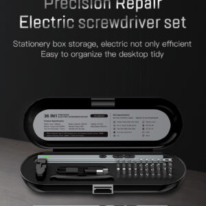 Mini Cordless Electric Screwdriver Set 36 in 1 Magnetic Driver Bits Rechargeable Screwdriver Tool